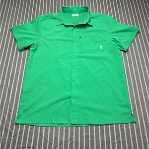 Columbia PFG Omni Shade Mens Large Fishing Shirt Vented Button Down Short Sleeve